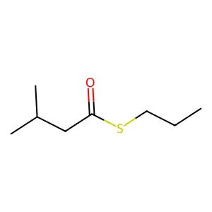 S-Propyl 3-methylbutanethioate structure