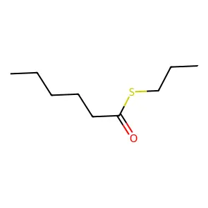 Hexanethioic acid S-propyl ester structure