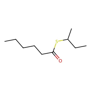 Sec-butyl thiohexanoate structure