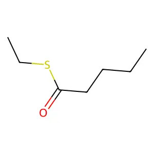 Pentanethioic acid, S-ethyl ester structure