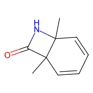 1,6-Dimethyl-7-azabicyclo[4.2.0]octa-2,4-dien-8-one structure