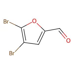 4,5-Dibromofuran-2-carbaldehyde structure