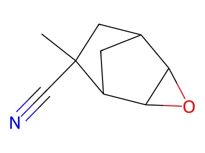 2-Norbornanecarbonitrile, 5,6-epoxy-2-methyl-, stereoisomer structure