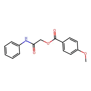 2-Oxo-2-(phenylamino)ethyl 4-methoxybenzoate structure