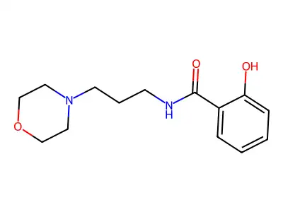 2-hydroxy-N-(3-morpholin-4-ylpropyl)benzamide structure