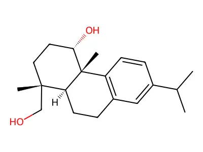 Abieta-8,11,13-triene-1,18-diol structure