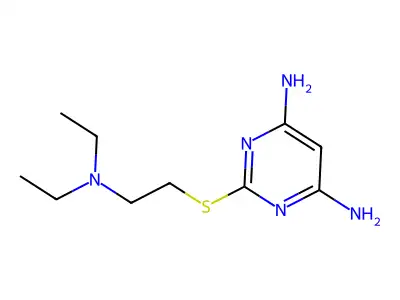 2-[[2-(Diethylamino)ethyl]thio]-4,6-pyrimidinediamine structure
