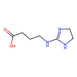 4-((4,5-Dihydro-1H-imidazol-2-yl)amino)butanoic acid structure