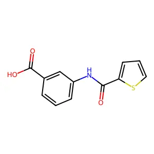 3-[(Thien-2-ylcarbonyl)amino]benzoic acid structure