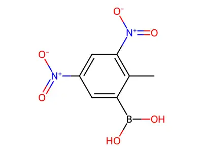 3,5-Dinitro-2-methylphenylboronic acid structure