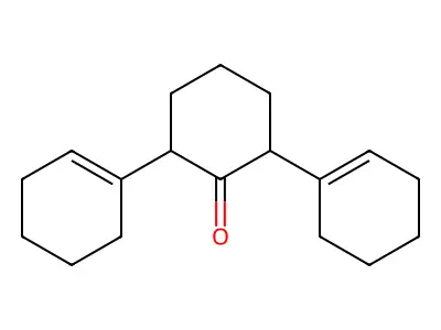 2,6-Bis(1-cyclohexen-1-yl)cyclohexan-1-one structure
