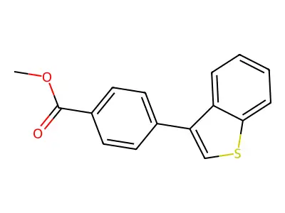 Methyl 4-(1-benzothiophen-3-yl)benzoate structure