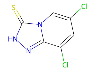 6,8-Dichloro-(1,2,4)triazolo(4,3-a)pyridine-3-thiol structure
