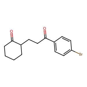 2-(3-(4-Bromophenyl)-3-oxopropyl)cyclohexanone structure