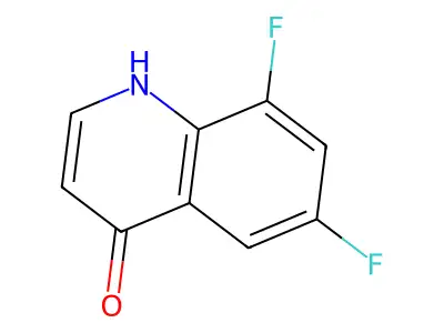 6,8-Difluoroquinolin-4-ol structure