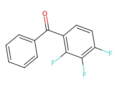 2,3,4-Trifluorobenzophenone structure