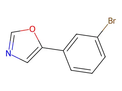 5-(3-Bromophenyl)-1,3-oxazole structure