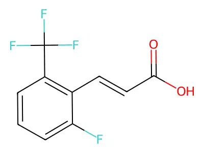 3-[2-Fluoro-6-(trifluoromethyl)phenyl]prop-2-enoic acid structure