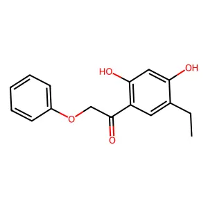 1-(5-Ethyl-2,4-dihydroxyphenyl)-2-phenoxyethanone structure