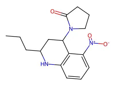 1-(5-Nitro-2-propyl-1,2,3,4-tetrahydroquinolin-4-yl)pyrrolidin-2-one structure