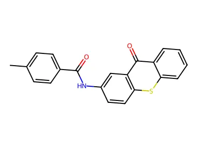 4-methyl-N-(9-oxothioxanthen-2-yl)benzamide structure