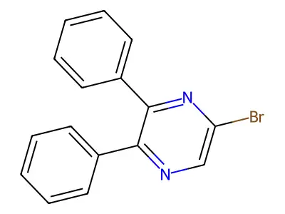 2-Bromo-4,6-diphenylpyrimidine structure