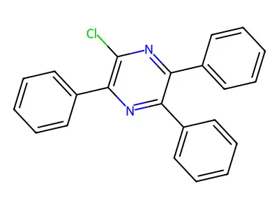 2-Chloro-3,5,6-triphenylpyrazine structure