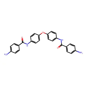 4-amino-N-[4-[4-[(4-aminobenzoyl)amino]phenoxy]phenyl]benzamide structure