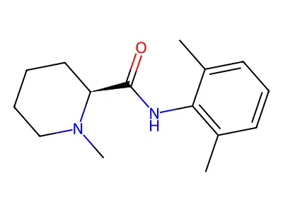 (+)-Mepivacaine structure