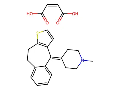 Pizotifen maleate structure