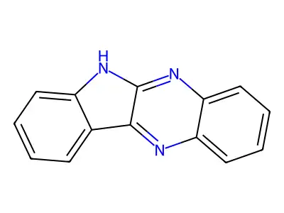 6H-Indolo(2,3-b)quinoxaline structure
