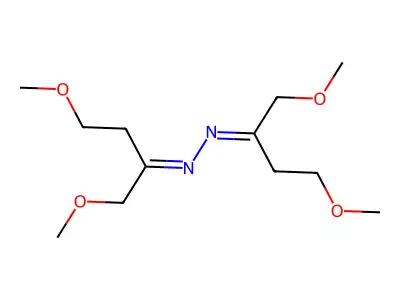 N-(1,4-dimethoxybutan-2-ylideneamino)-1,4-dimethoxybutan-2-imine structure