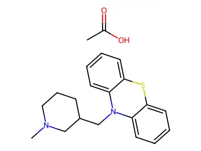 Mepazine acetate structure