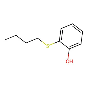 Phenol, 2-(butylthio)- structure