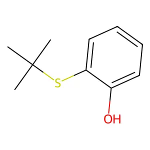 Phenol, o-(tert-butylthio)- structure