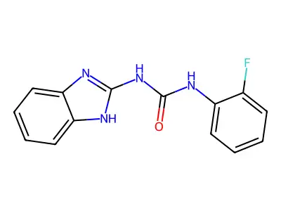1-(1H-benzimidazol-2-yl)-3-(2-fluorophenyl)urea structure