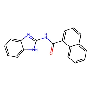 N-(1H-benzimidazol-2-yl)naphthalene-1-carboxamide structure