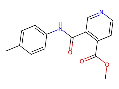 Methyl 3-[(4-methylphenyl)carbamoyl]pyridine-4-carboxylate structure
