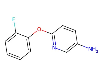6-(2-Fluorophenoxy)pyridin-3-amine structure