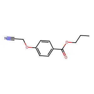 Propyl 4-(cyanomethoxy)benzoate structure