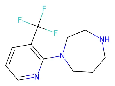 1-[3-(Trifluoromethyl)pyridin-2-yl]-1,4-diazepane structure