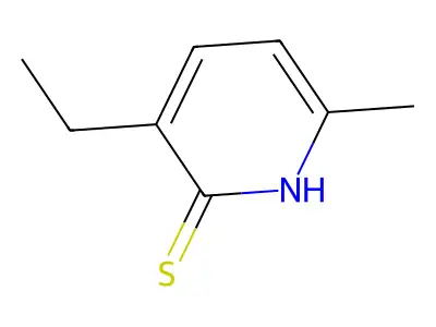 3-ethyl-6-methylpyridine-2(1H)-thione structure