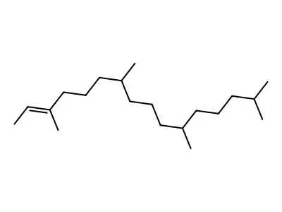 3,7,11,15-Tetramethyl-2-hexadecene structure
