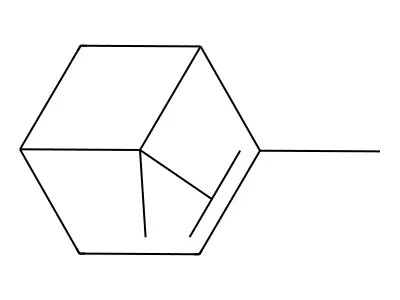 (-)-alpha-Pinene structure