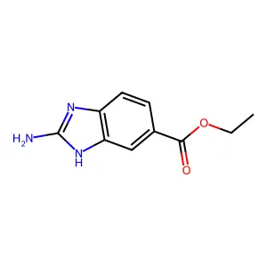 5-Benzimidazolecarboxylic acid, 2-amino-, ethyl ester structure