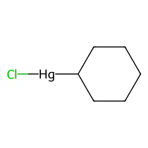Mercury, chloro(cyclohexyl) structure