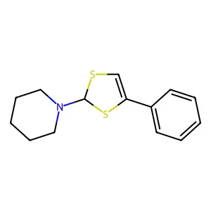 1-(4-Phenyl-1,3-dithiol-2-yl)piperidine structure