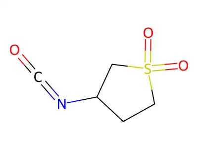 3-Isocyanato-1lambda6-thiolane-1,1-dione structure