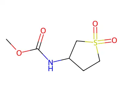 methyl N-(1,1-dioxothiolan-3-yl)carbamate structure