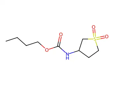 Butyl (1,1-dioxidotetrahydrothiophen-3-yl)carbamate structure